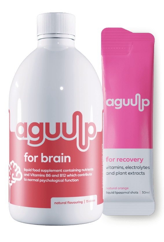 aguulp for brain and aguulp for recovery dual pack